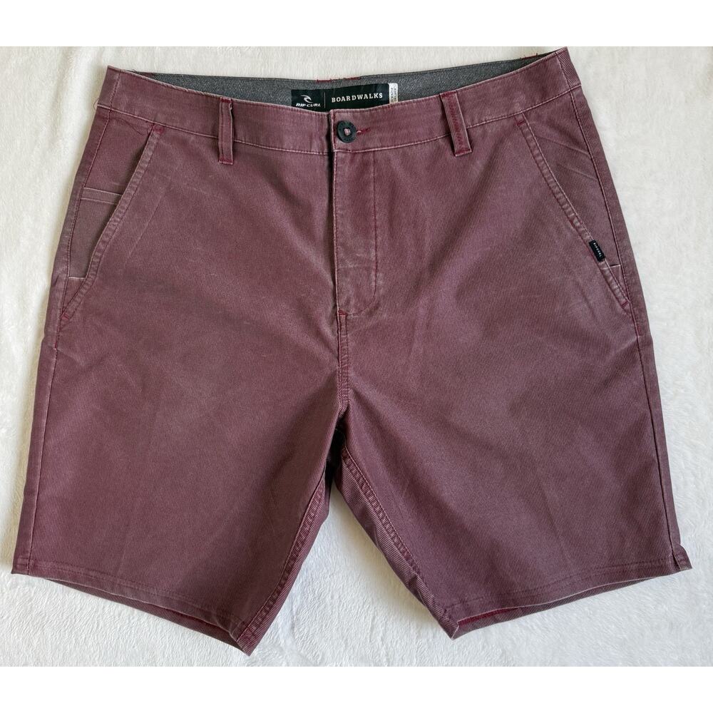 Mens Ripcurl Boardwalk Surfer Walkshort Red Size 34 9” Inseam